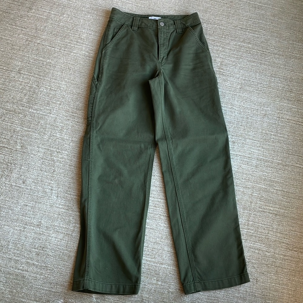 Aritzia grenwich twill pant size 0